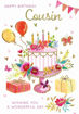 Picture of HAPPY BIRTHDAY COUSIN BIRTHDAY CARD